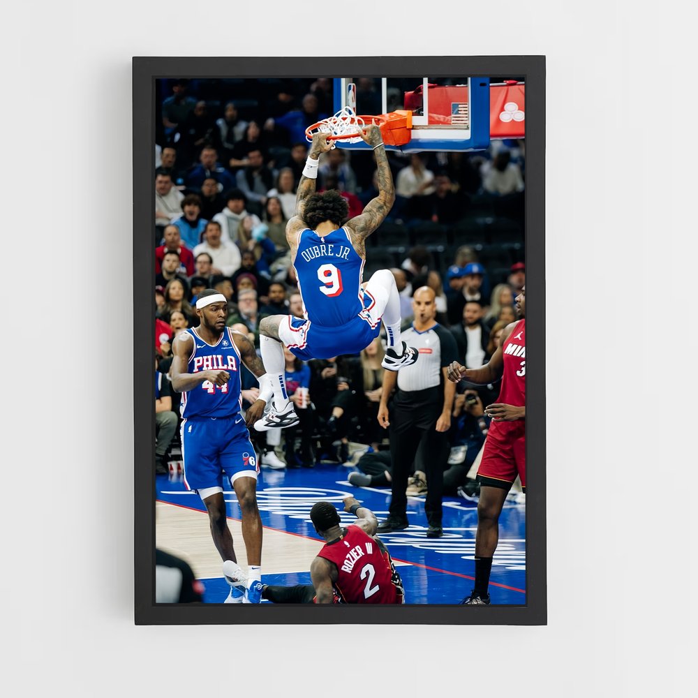 Poster Dunker dans l'Histoire – affiche Basketball (vue 2)